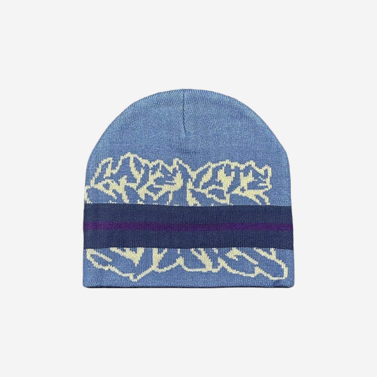 Late Nite Stars - Stripe Beanie - Blue