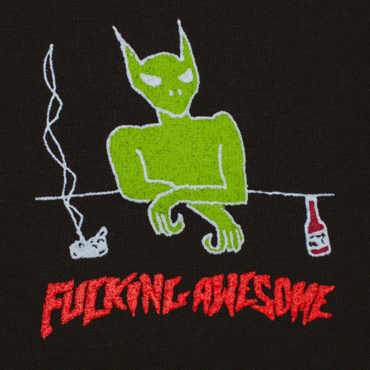 Fucking Awesome - Drunk And Sad Longsleeve Tee - Black