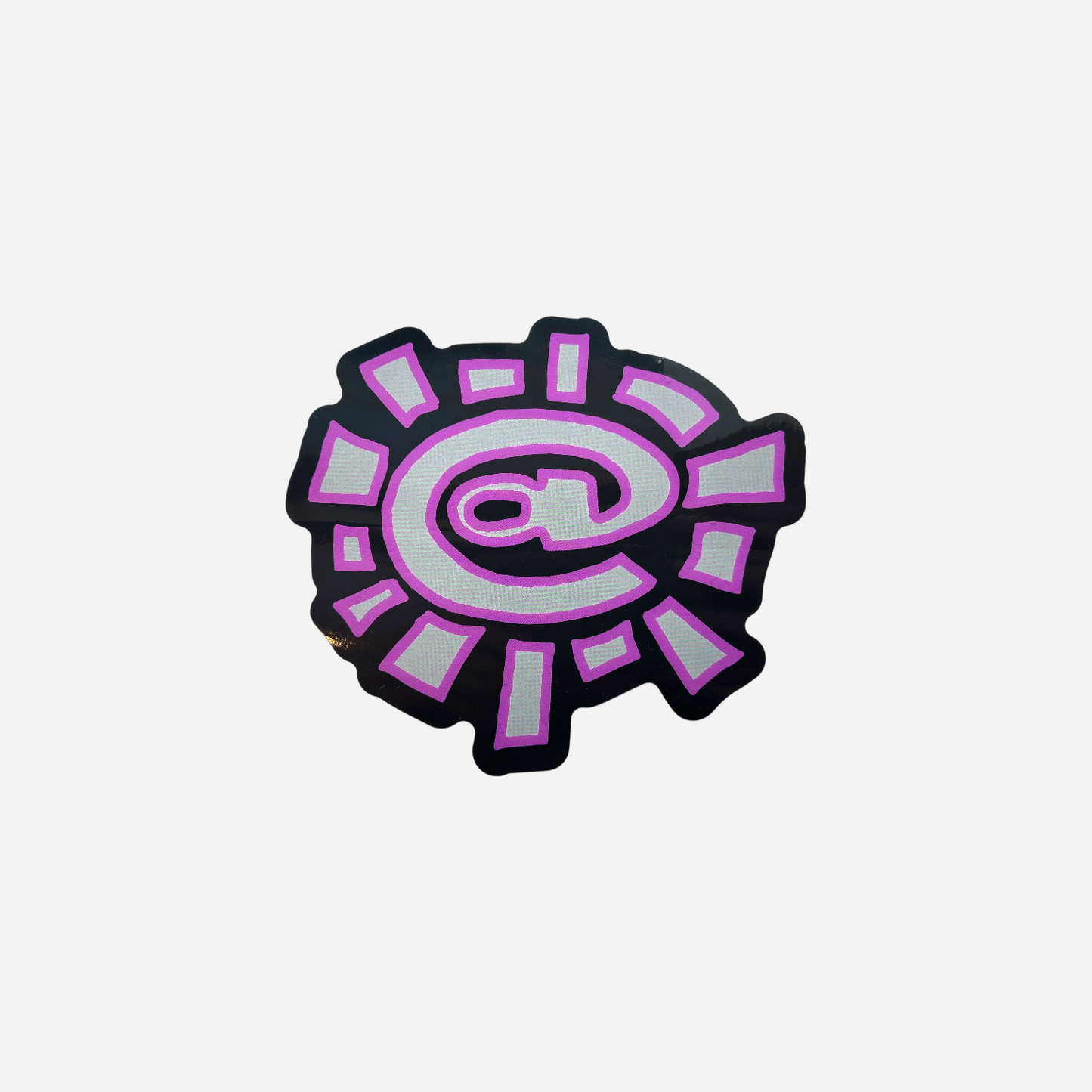 Always - @ Sun Logo Sticker - Purple/Black