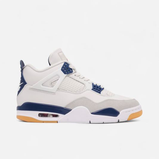 Nike SB - Air Jordan 4 Shoes - Summit White/Navy/Gum