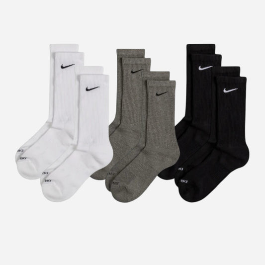 Nike - Everyday Plus 6 pack Socks - White/Grey/Black