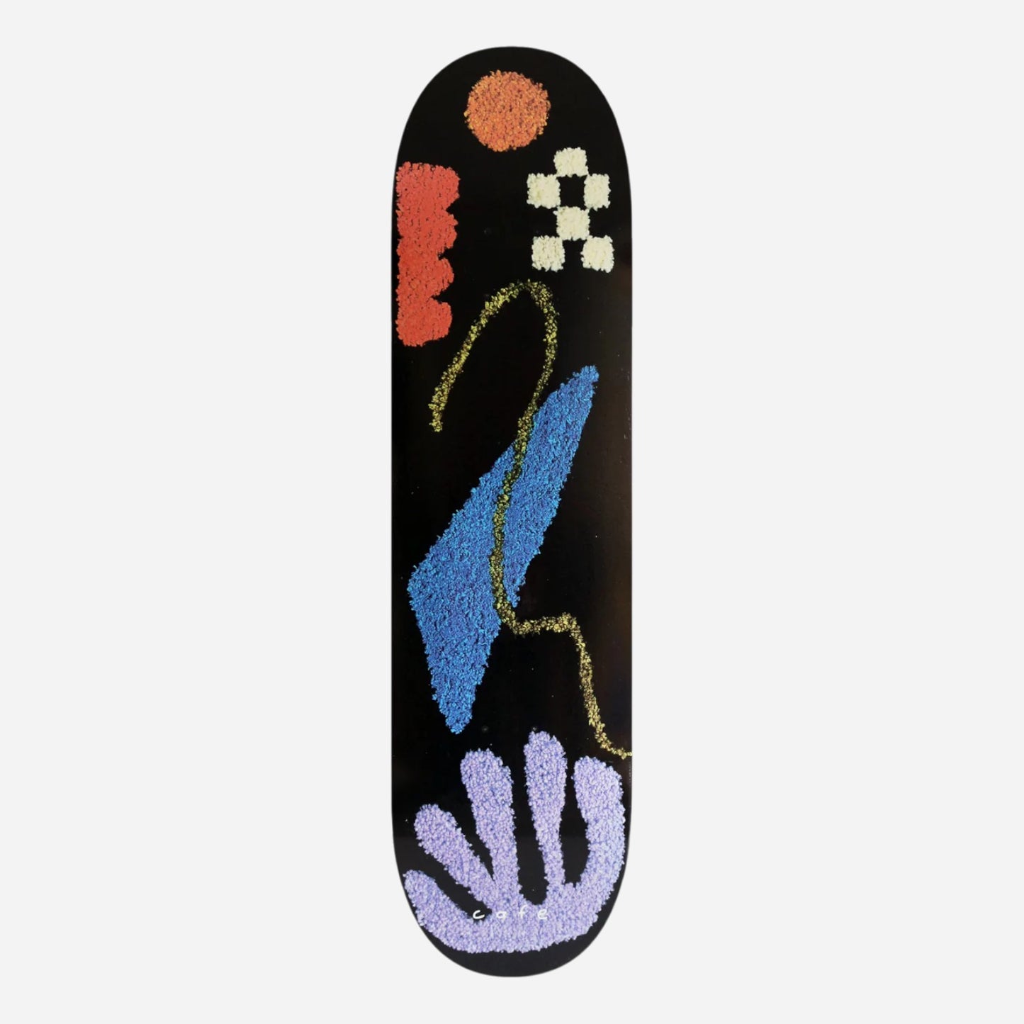 Skateboard Café - April Black Deck - 8.0"