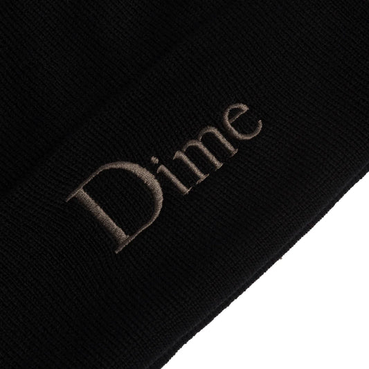 Dime - Classic Wool Fold Beanie - Black