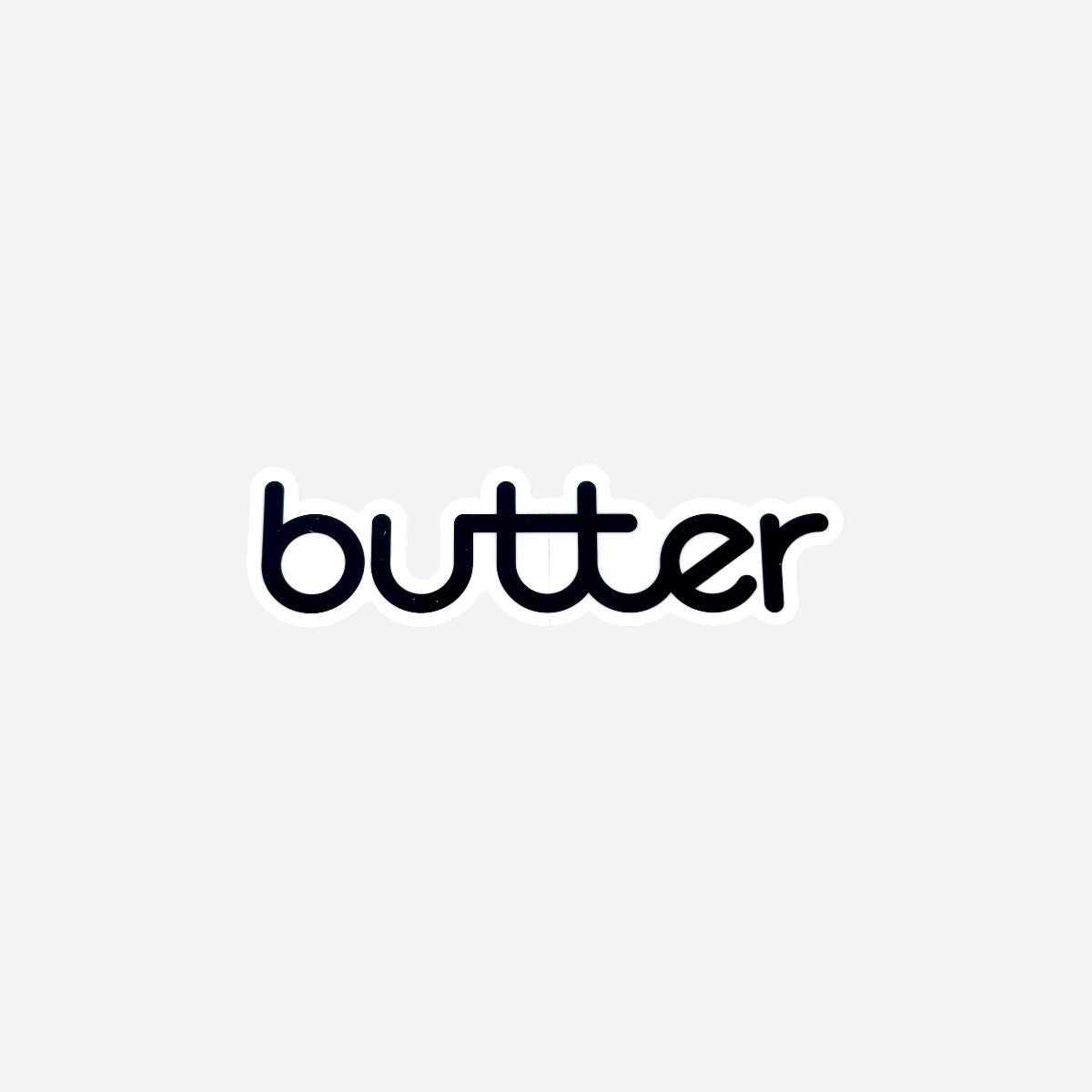 Butter Goods - Logo Sticker - Black