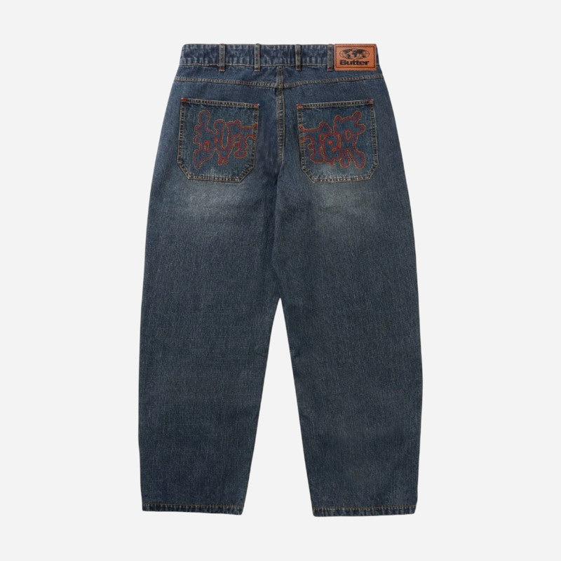 Butter Goods - Blotch Denim Jeans - Streaky Navy