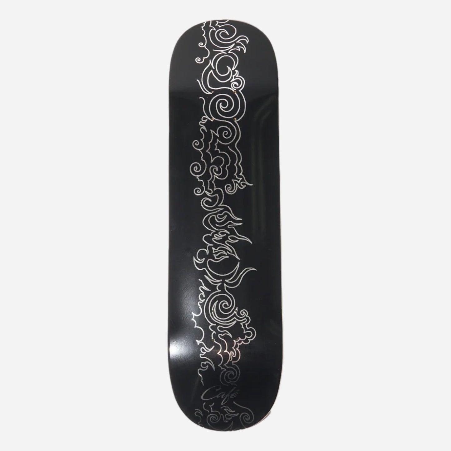 Skateboard Café - Clouds Black/Silver Foil Deck - 8.125"