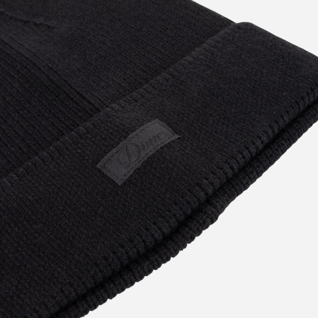 Dime - Cursive Rib Beanie - Black