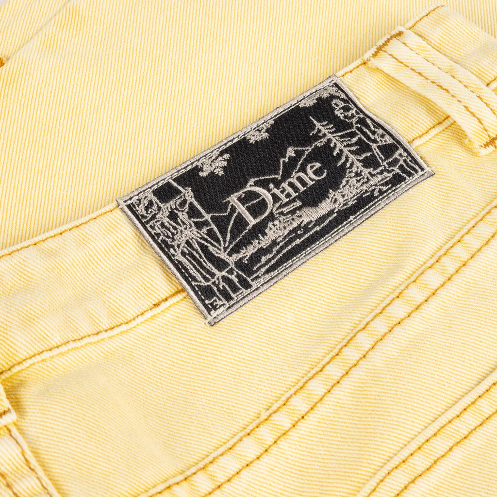 Dime - Carpenter Denim Shorts - Lemon