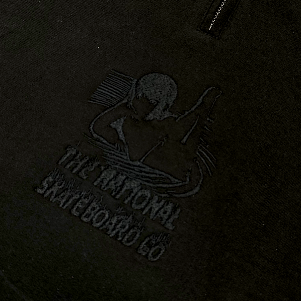The National Skateboard Co - Ethereal Quarter Zip - Black