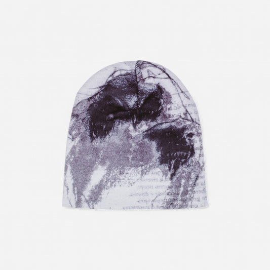 Fucking Awesome - Cerberus Skully Beanie - Black/White