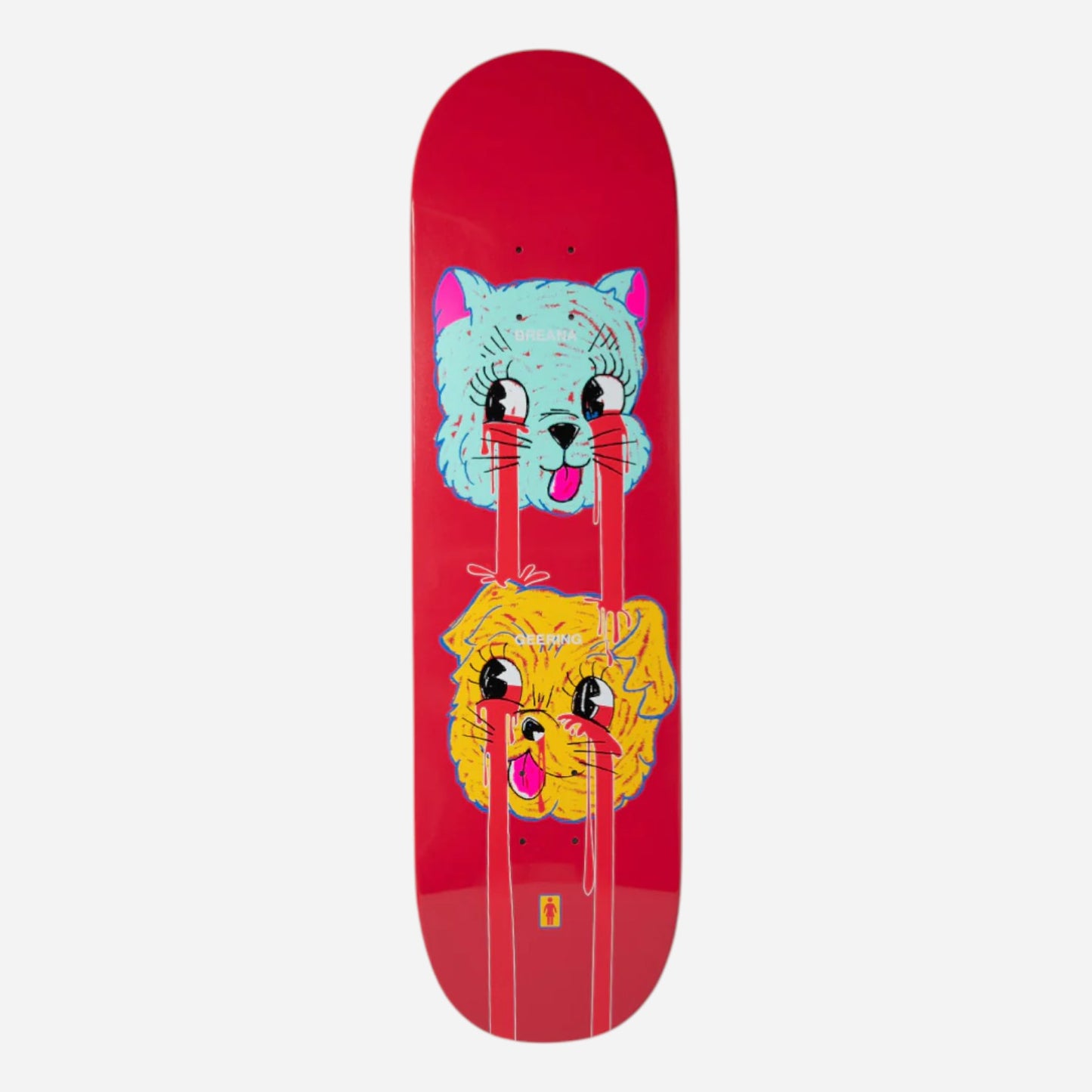 Girl - Breana Geering Blood Bath Red Deck - 8.5"