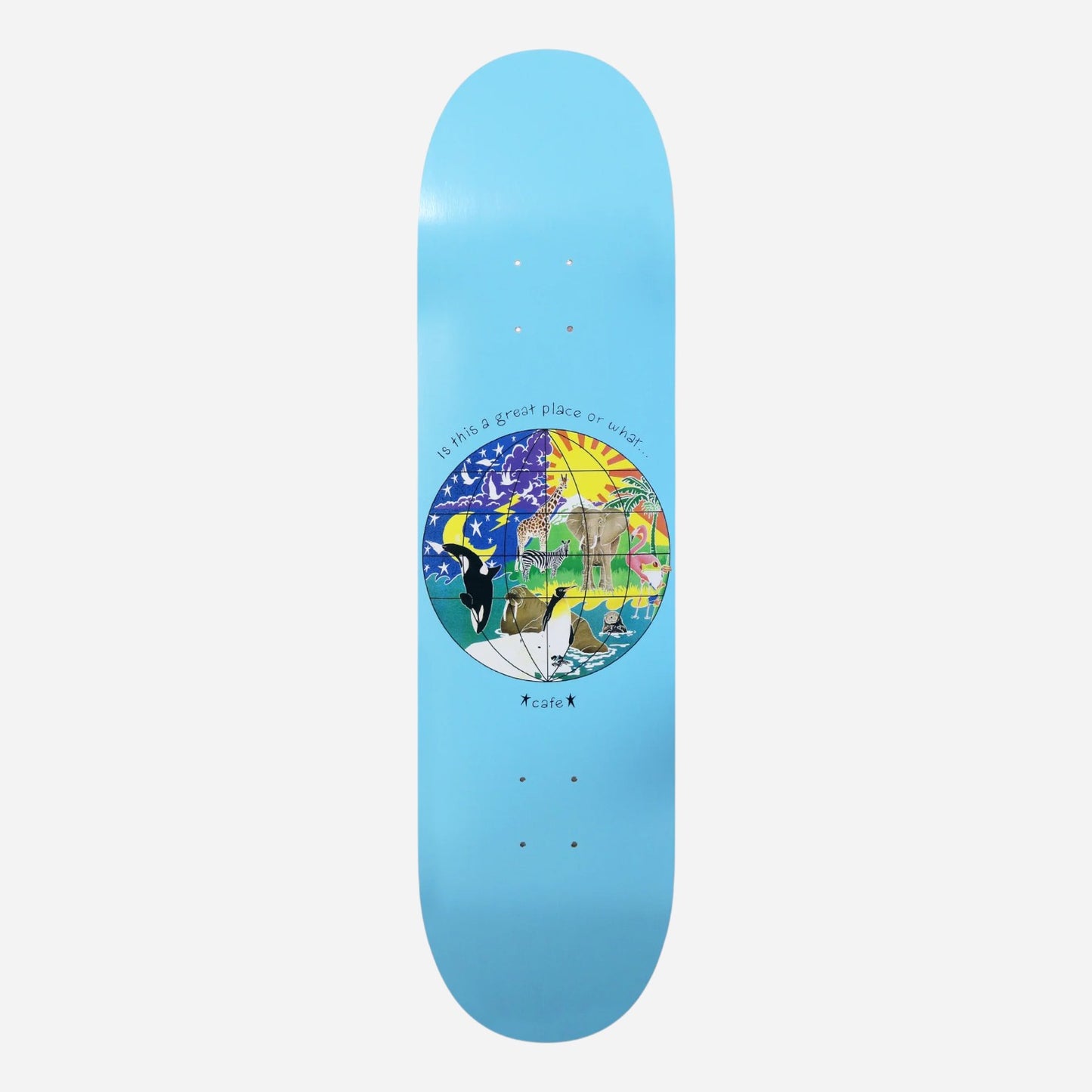 Skateboard Café - Great Place Baby Blue Deck - 8.0"