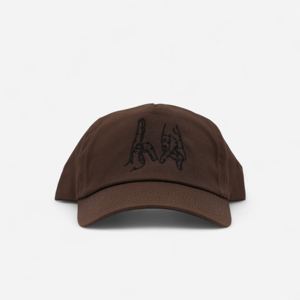 High Rollers - Gang Sign 5 Panel Cap - Brown/Black