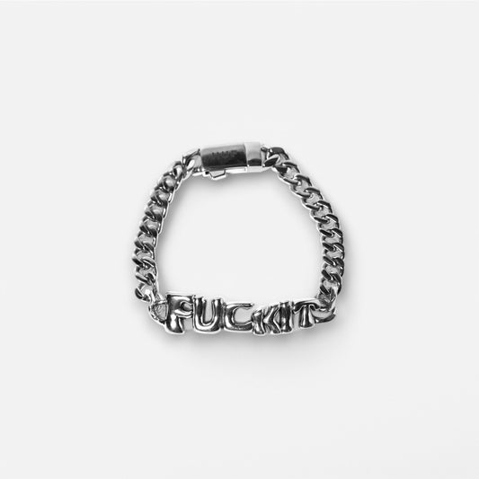 HUF - Fuck It Warped ID Bracelet - Silver