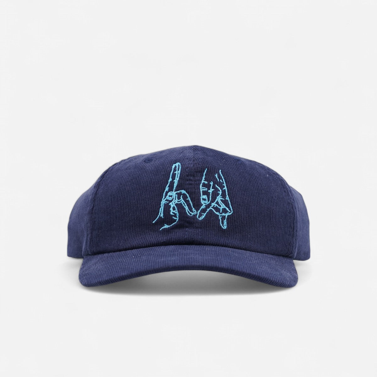 High Rollers - Gang Sign Cord Cap - Navy/Light Blue
