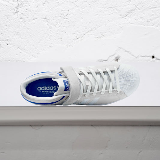 ADIDAS - Pro Shell Adv Shoes - White/White/Royal Blue