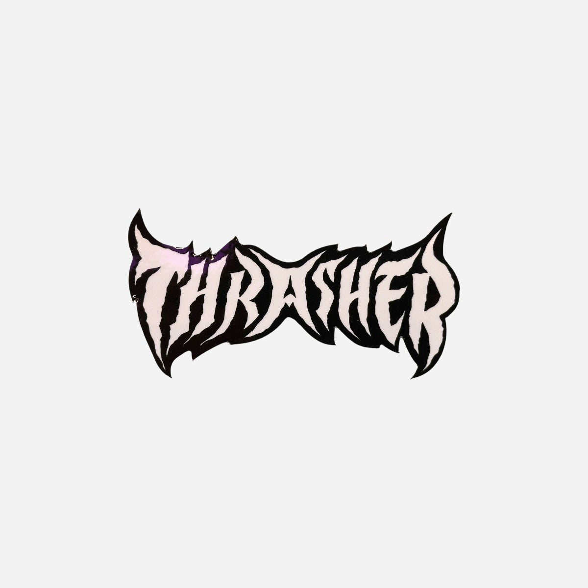 Thrasher - Metal Logo White Sticker
