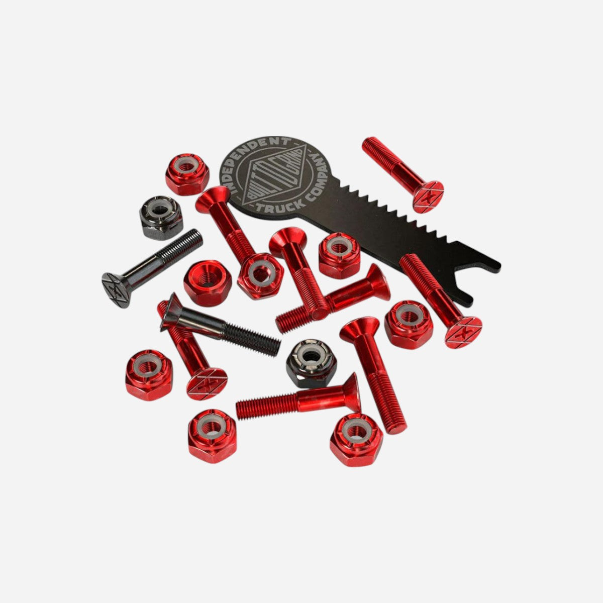 Independent - Red Phillips Bolts - 1"