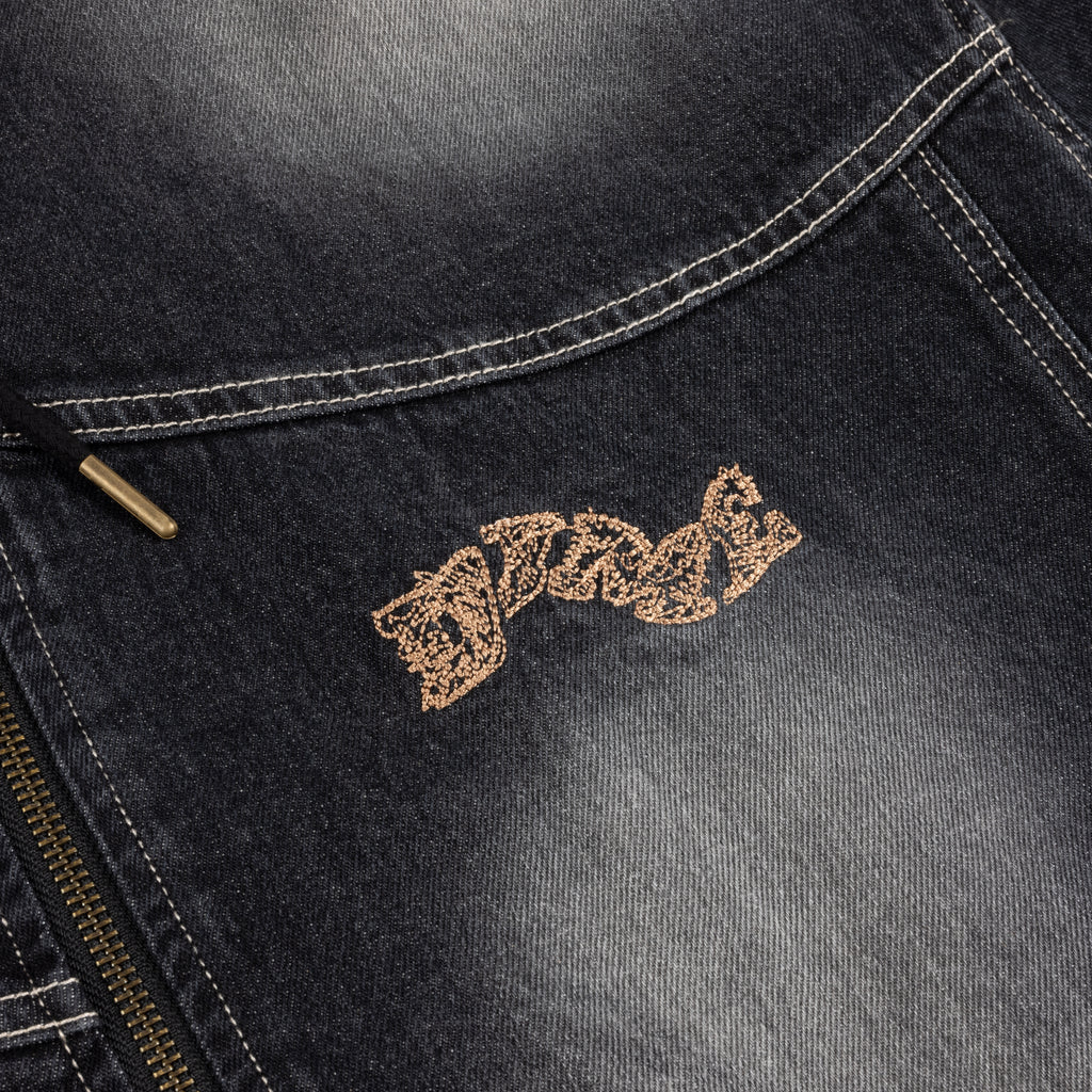 Dime - Hooded Utility Jacket - Sandblasted Black