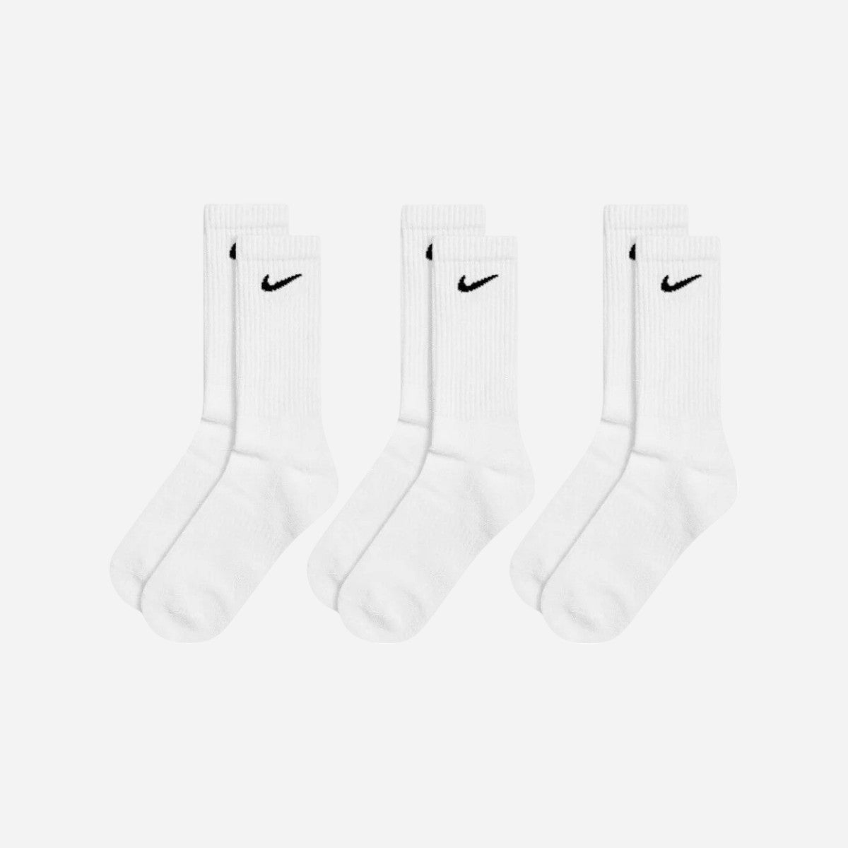 Nike - Everyday Cushioned 3 Pack Socks - White