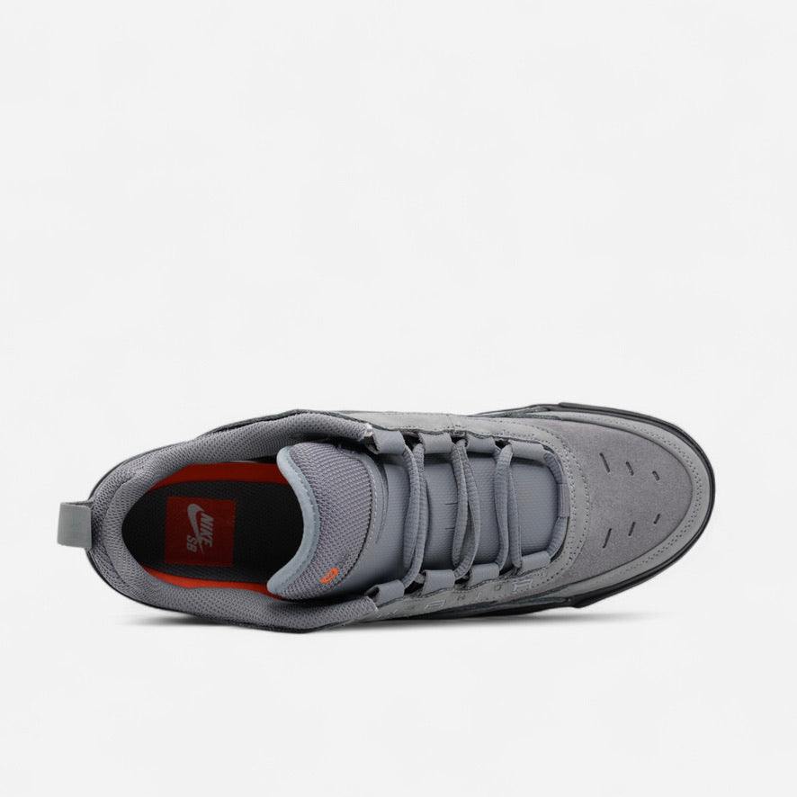 Nike SB - Air Max Ishod Orange Label Shoes - Cool Grey/Black/Cool Grey/Dark Grey