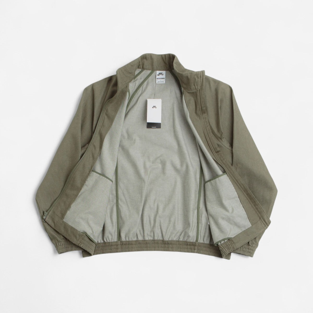 Nike SB - Denim Track Jacket - Medium Olive/White