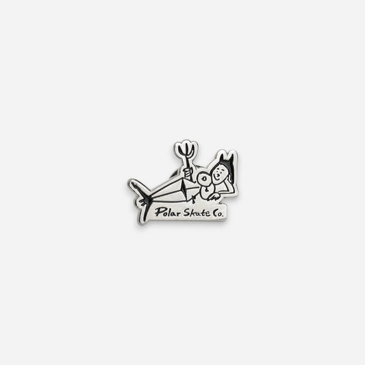 Polar - Devil Woman Pin - Silver/Black