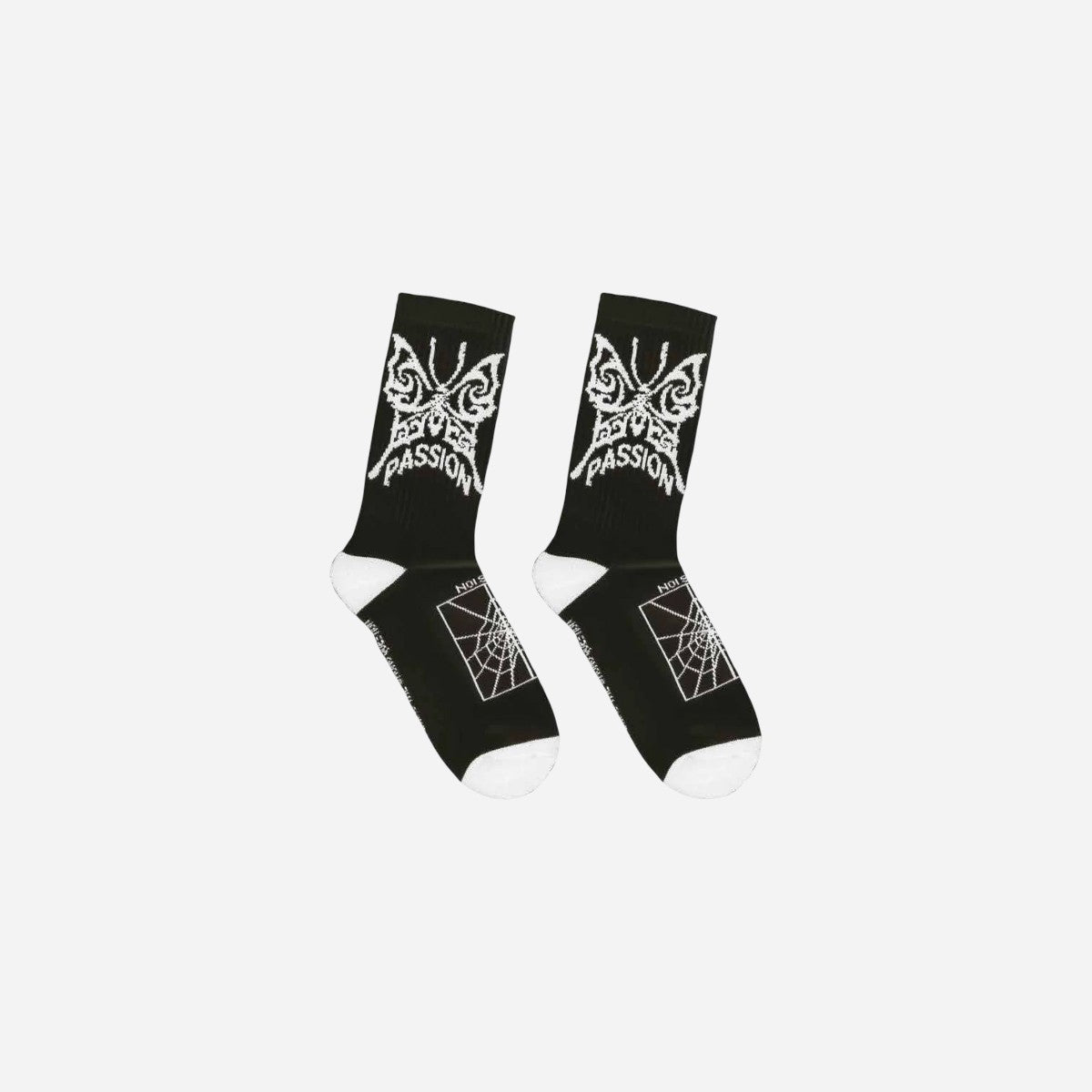 Passion - Butterfly Socks - Black