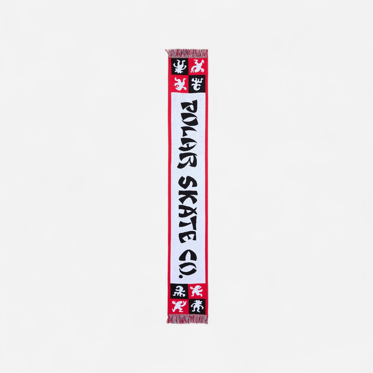 Polar - Football Scarf - Checkers Red