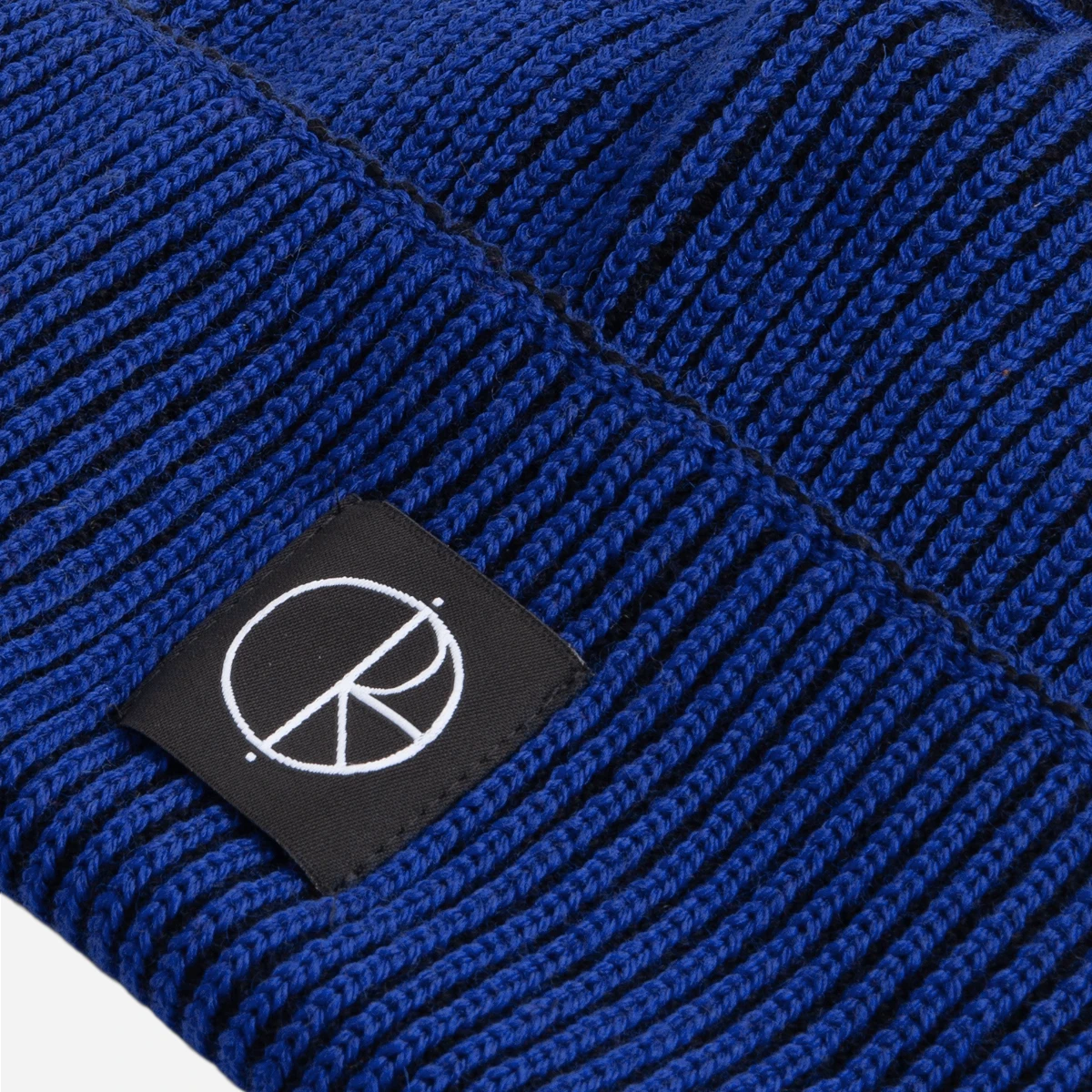 Polar - Lines Merino Beanie - Egyptian Blue/Black