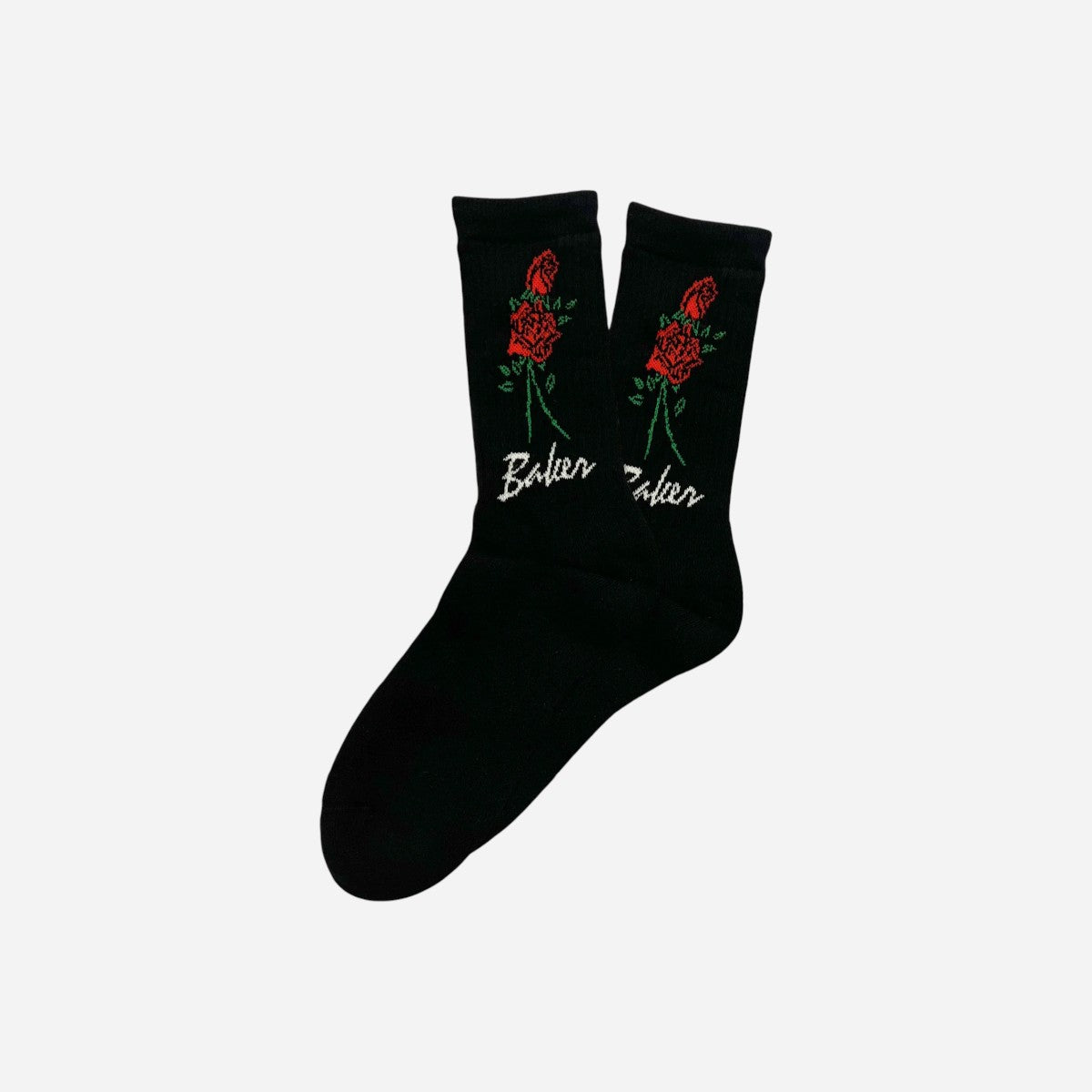 Baker - Roses Socks - Black