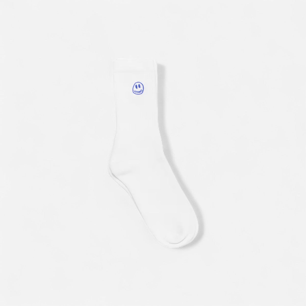 Civilist - Mono Smiler Socks - White/Royal