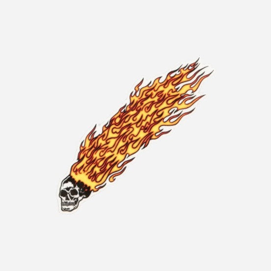 Baker - Flame Skull Sticker