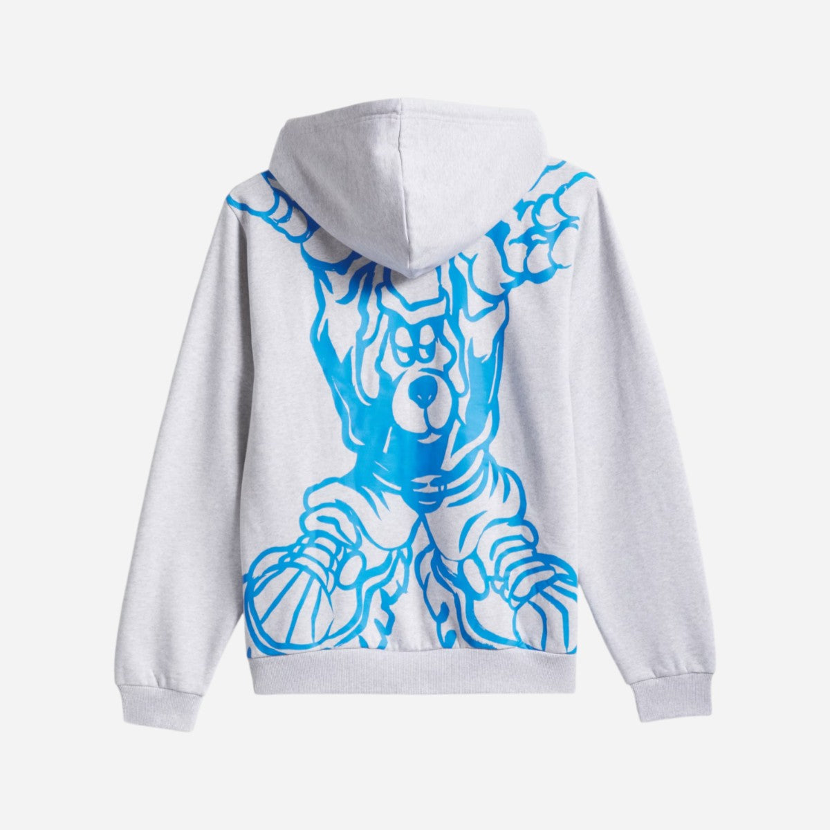 ADIDAS - Kogancult Zip Up Hoodie - Light Grey Heather/Lucid Ray Blue