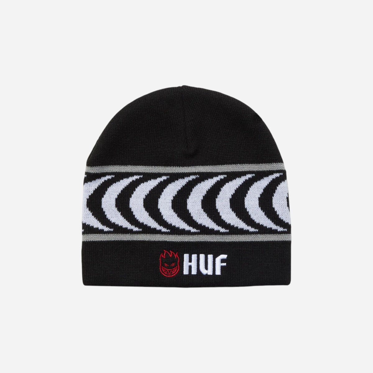 HUF x Spitfire - Skull Beanie - Black