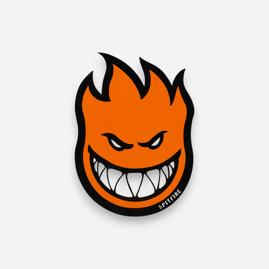 Spitfire - Big Head Large Sticker - Orange