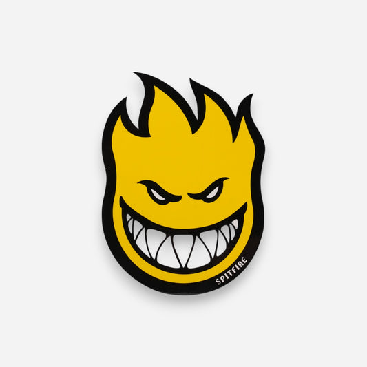 Spitfire - Big Head Large Sticker - Yellow