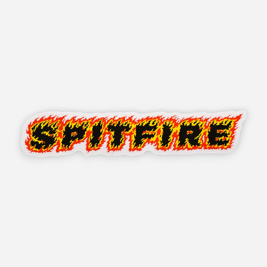 Spitfire - Flames script Sticker
