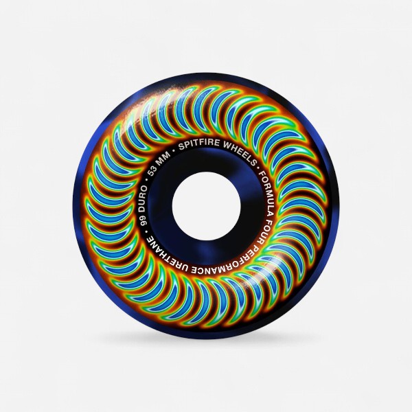 Spitfire - Formula Four Radioactive Classics Black/Blue Wheels - 53mm 99du