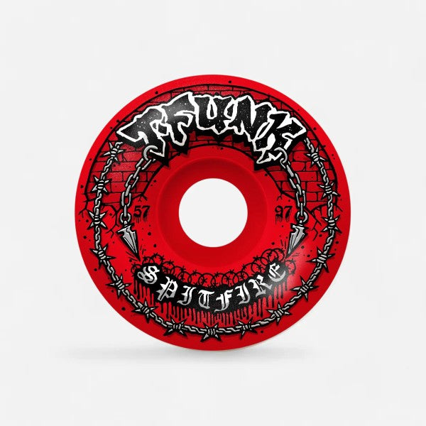 Spitfire - Formula Four Radial Full T-Funk Red Wheels - 57mm 97du