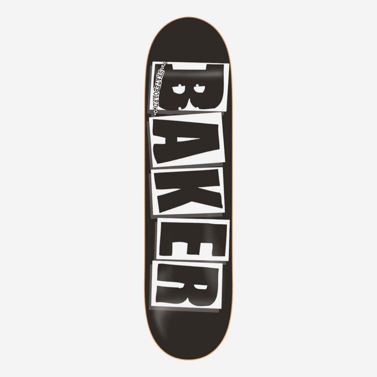 Baker - Black White Brand Logo Deck - 8.475"