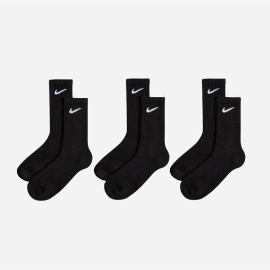 Nike - Everyday Cushioned 3 Pack Socks - Black