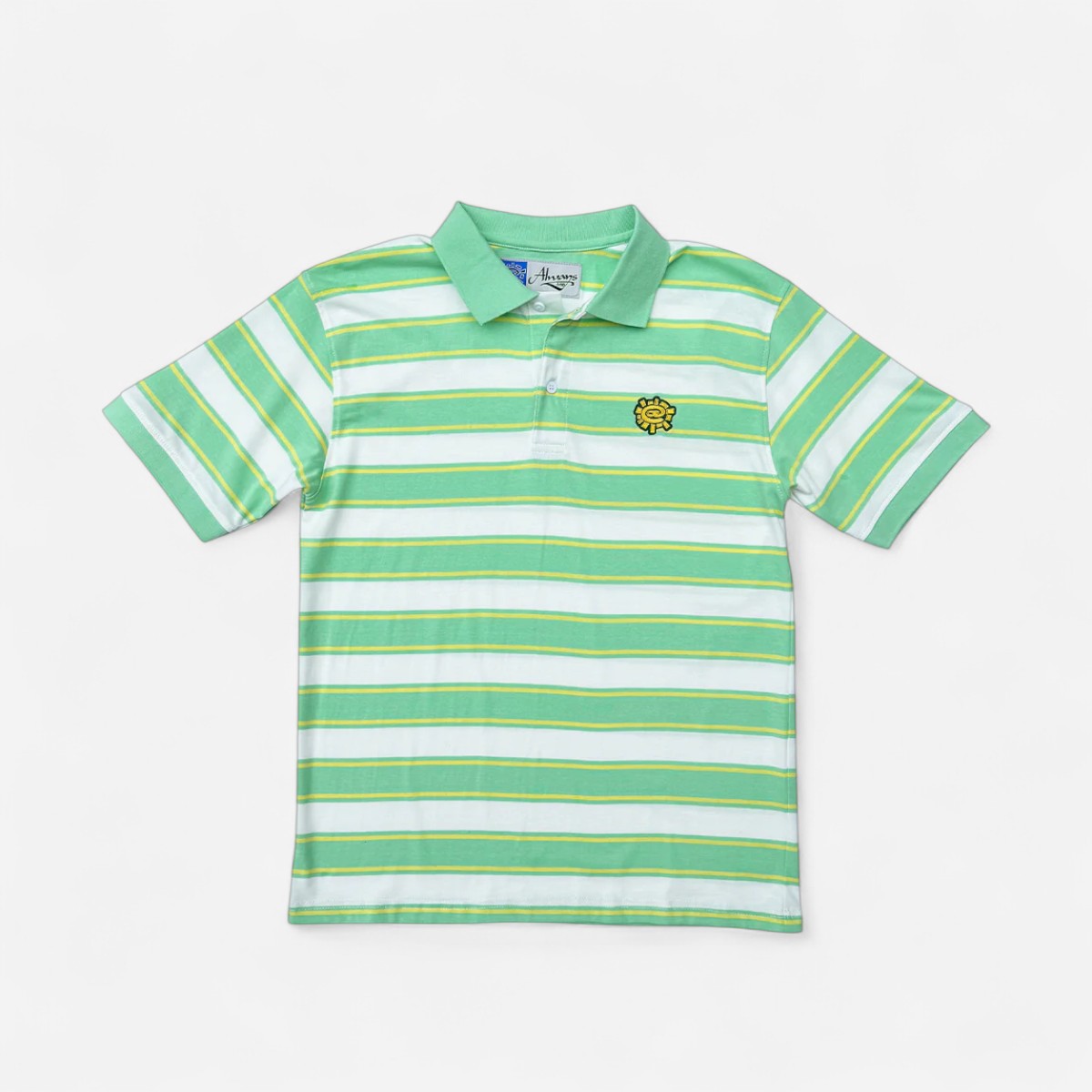 Always - Educated Stripe Polo - Mint Green
