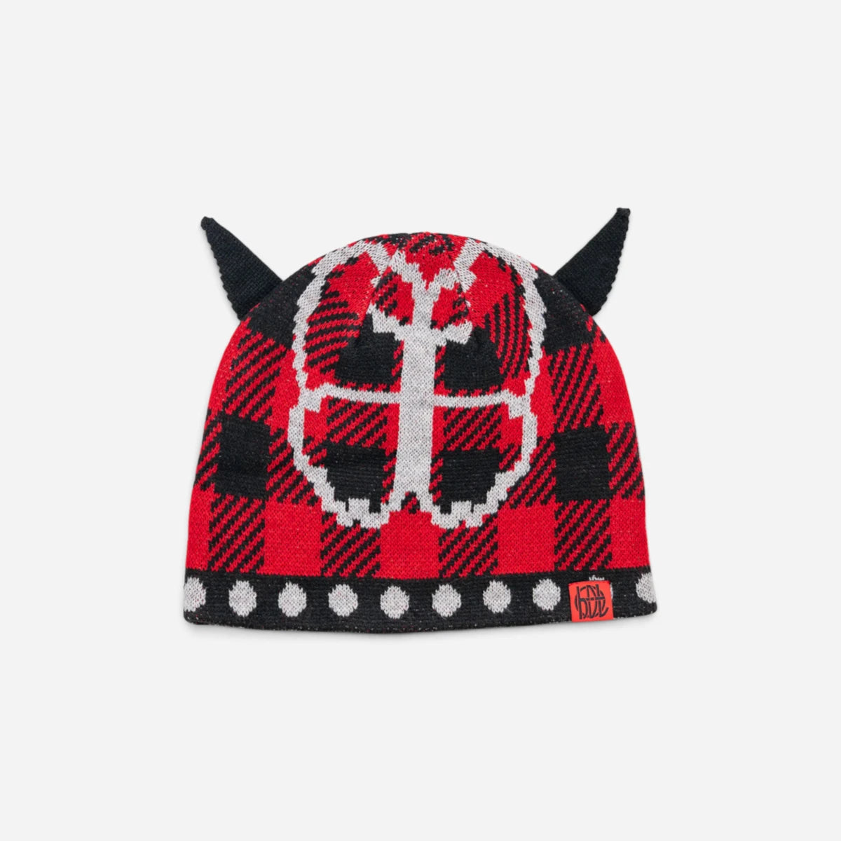 Hoddle - Butterfly Horn Beanie - Red