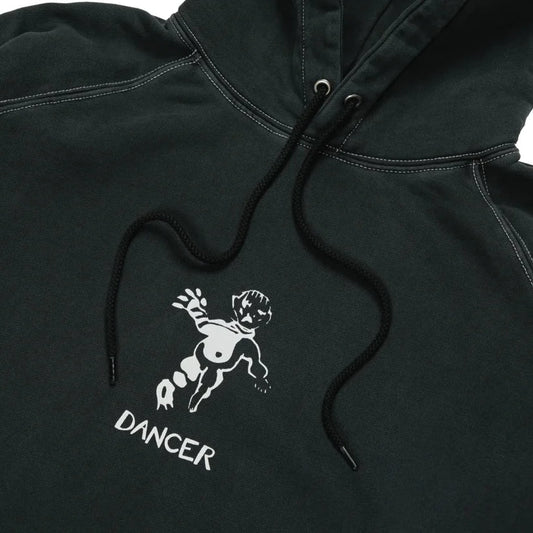 Dancer - OG Logo Hoodie - Washed Black/White Stitch