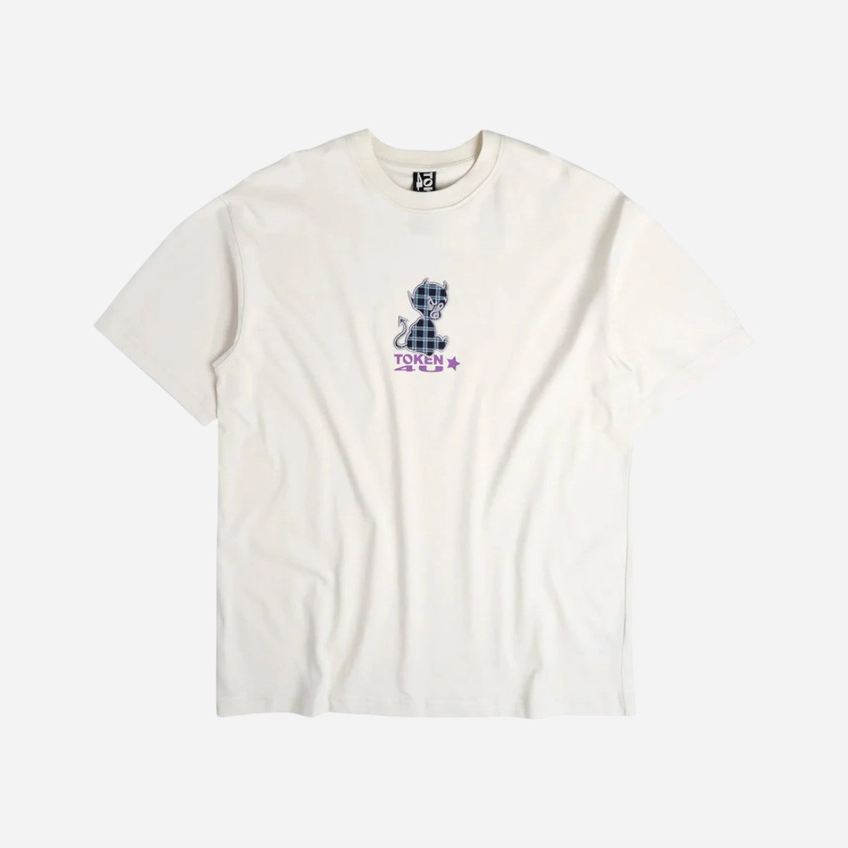 Token - Plaid Devil Tee - White