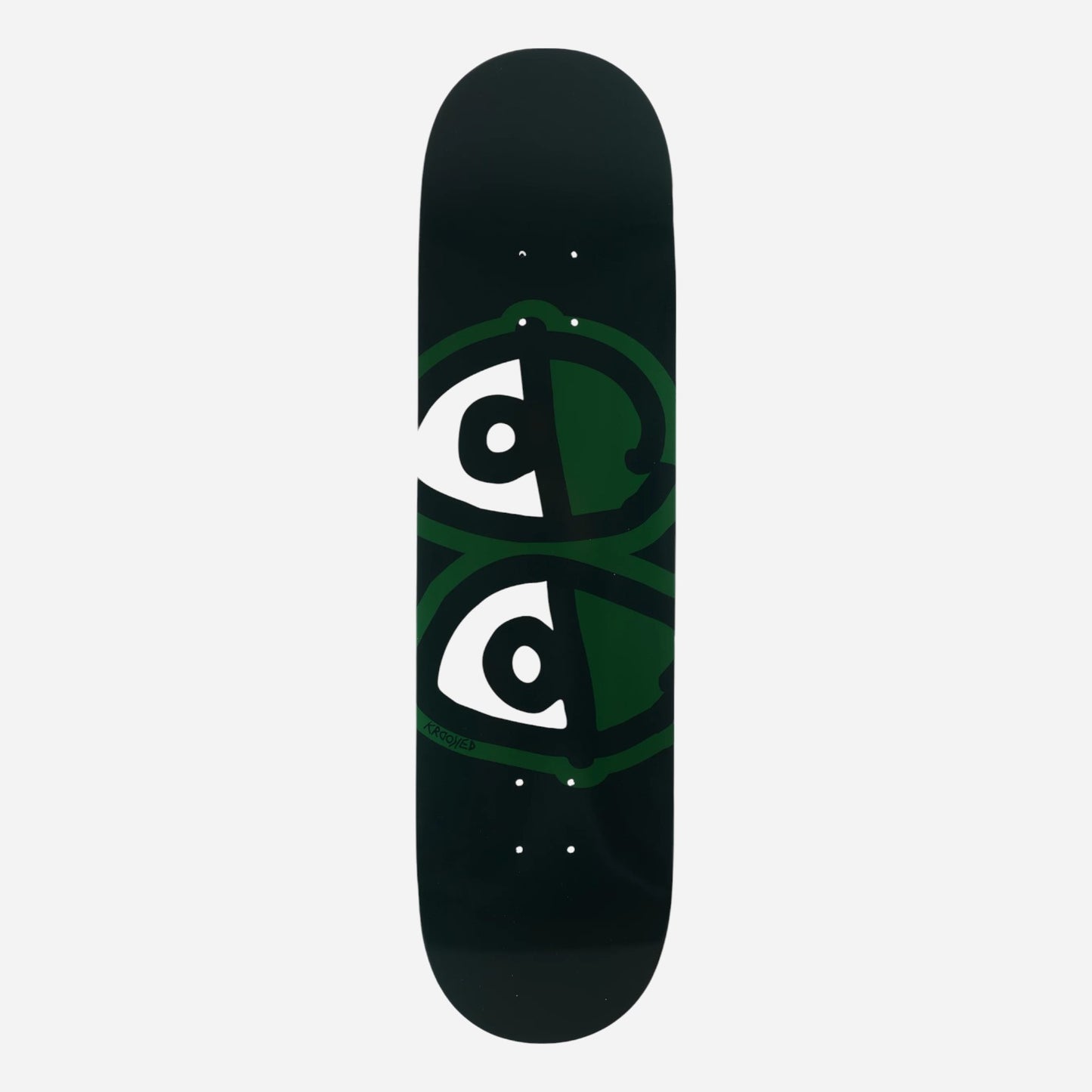 Krooked - Team Eyes Easy Rider Black/Green Deck - 8.25"