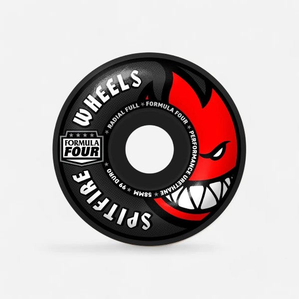 Spitfire - Formula Four Radial Full Black Wheels - 58mm 99du