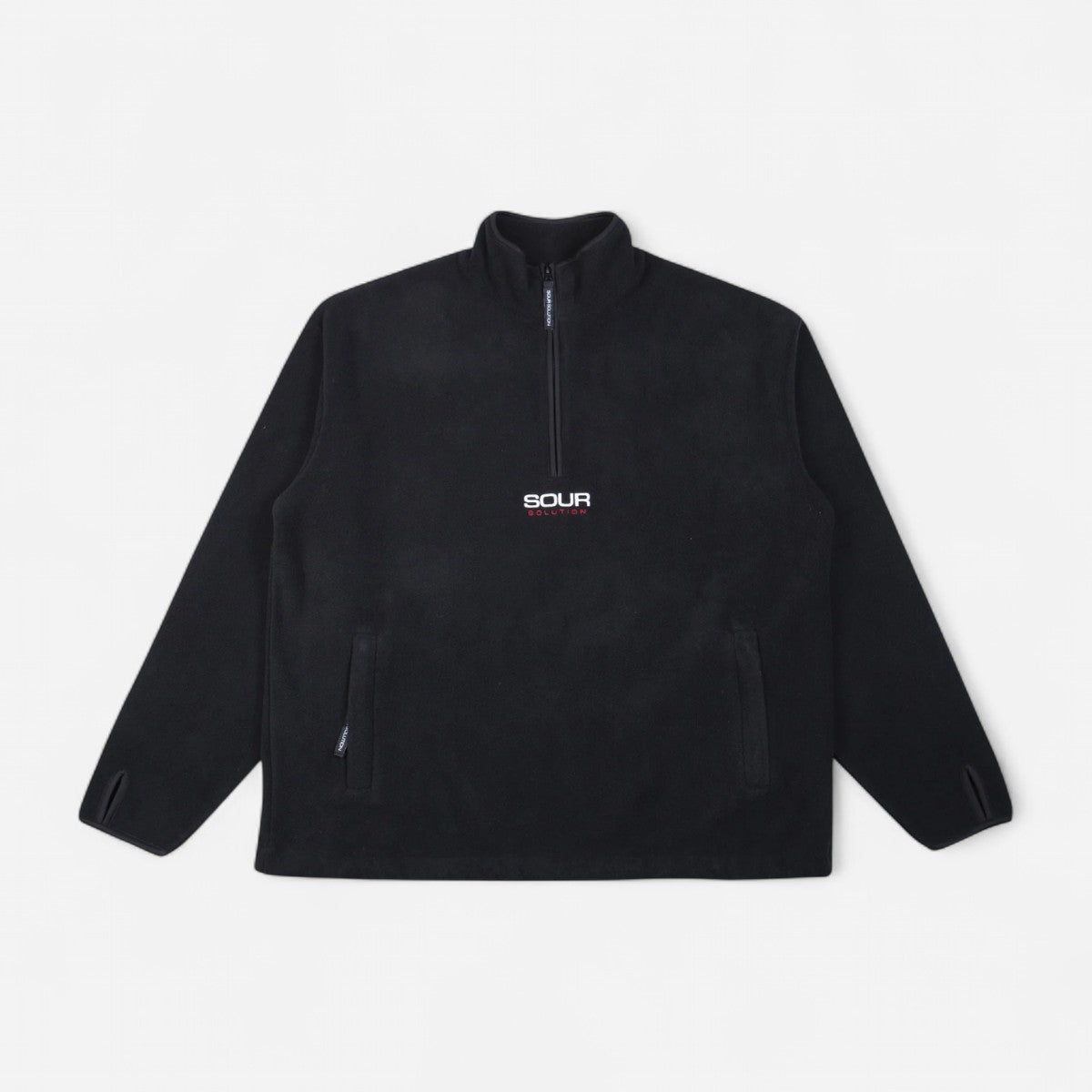 Sour - Half Zip Micro Fleece – Black