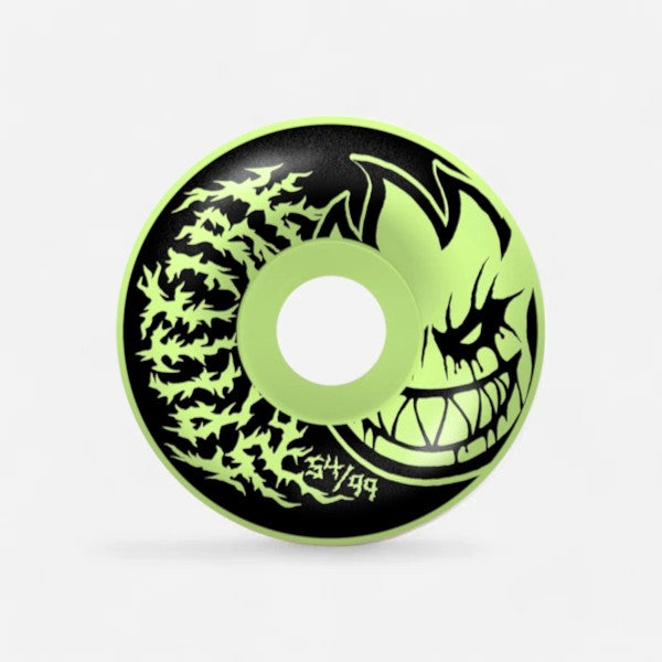 Spitfire - Formula Four Deathmask II Bighead Radial Full Glow Wheels - 54mm 99du